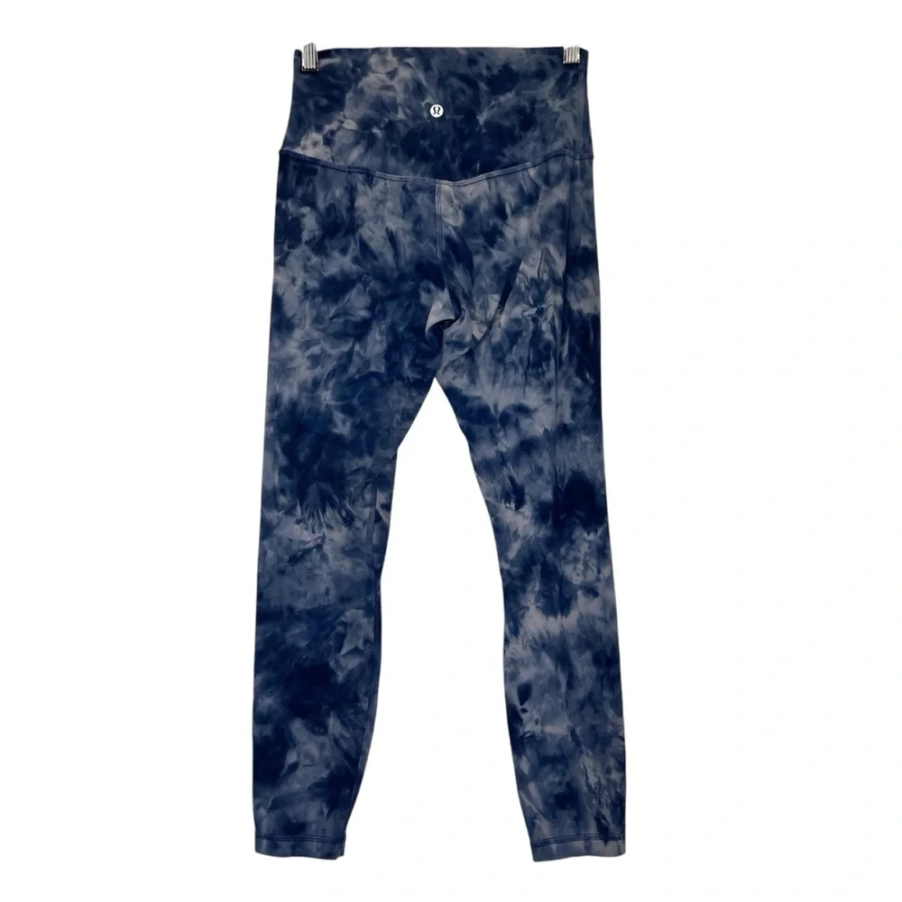 Lululemon x SoulCycle Align Blue Diamond Dye Leggings Size 6 Collaboration